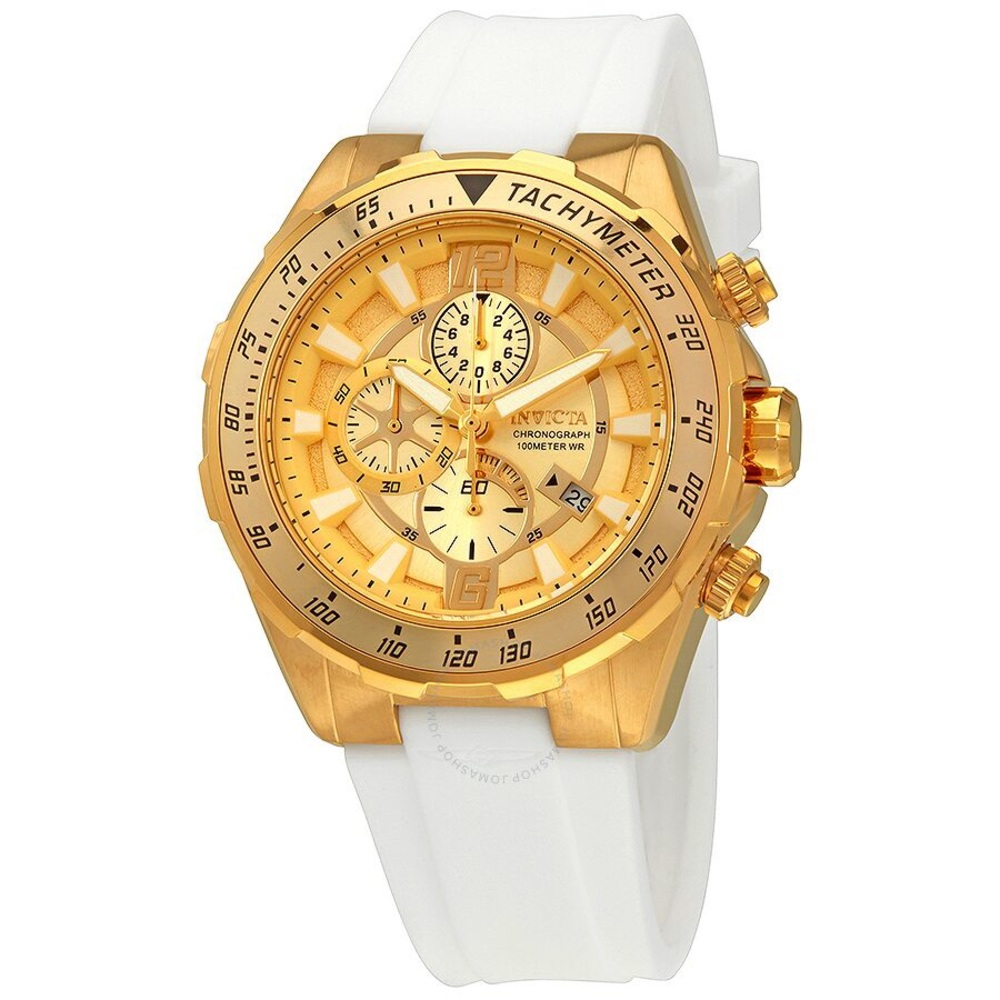 Invicta Aviator Chronograph Gold Dial Watch 24578